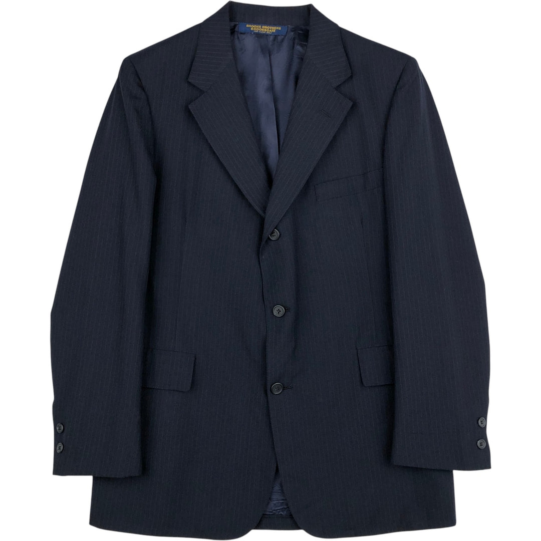 Brooks Brothers Brooksgate Stripe Pattern Tailored Jacket, Men's Size M (approx.) unclear navy blue type Vintage Second Hand