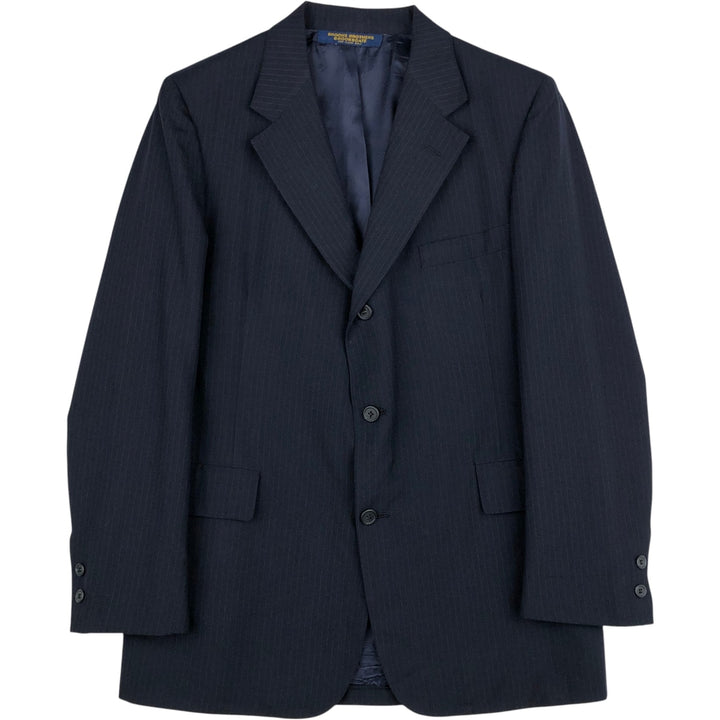 Brooks Brothers Brooksgate Stripe Pattern Tailored Jacket, Men's Size M (approx.) unclear navy blue type Vintage Second Hand