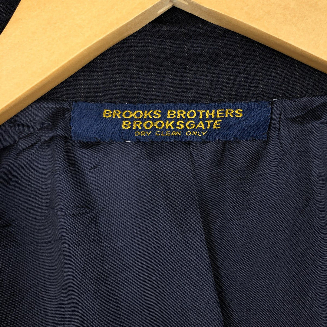 Brooks Brothers Brooksgate Stripe Pattern Tailored Jacket, Men's Size M (approx.) unclear navy blue type Vintage Second Hand