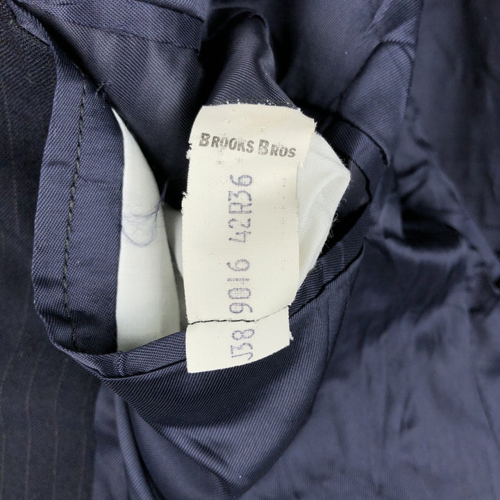 Brooks Brothers Brooksgate Stripe Pattern Tailored Jacket, Men's Size M (approx.) unclear navy blue type Vintage Second Hand