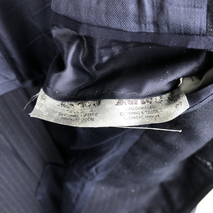 Brooks Brothers Brooksgate Stripe Pattern Tailored Jacket, Men's Size M (approx.) unclear navy blue type Vintage Second Hand