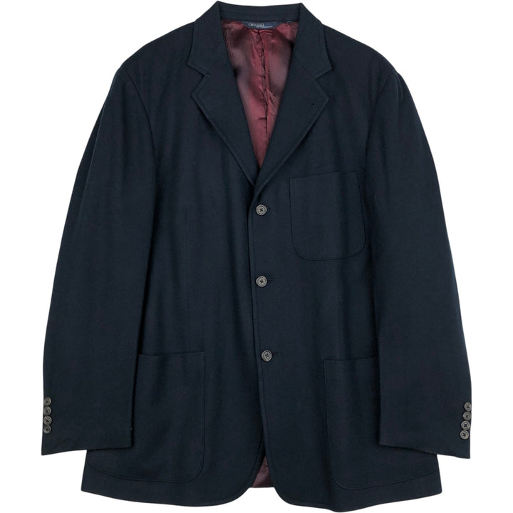 Ralph Lauren POLO by Ralph Lauren wool tailored jacket, men's size L (approx.) wool navy blue type Vintage Second Hand