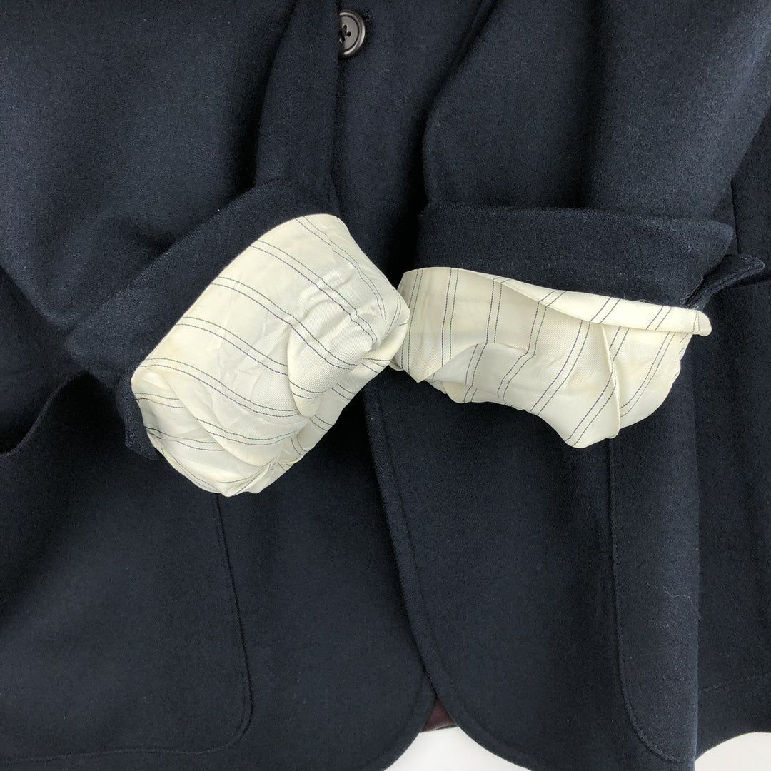 Ralph Lauren POLO by Ralph Lauren wool tailored jacket, men's size L (approx.) wool navy blue type Vintage Second Hand