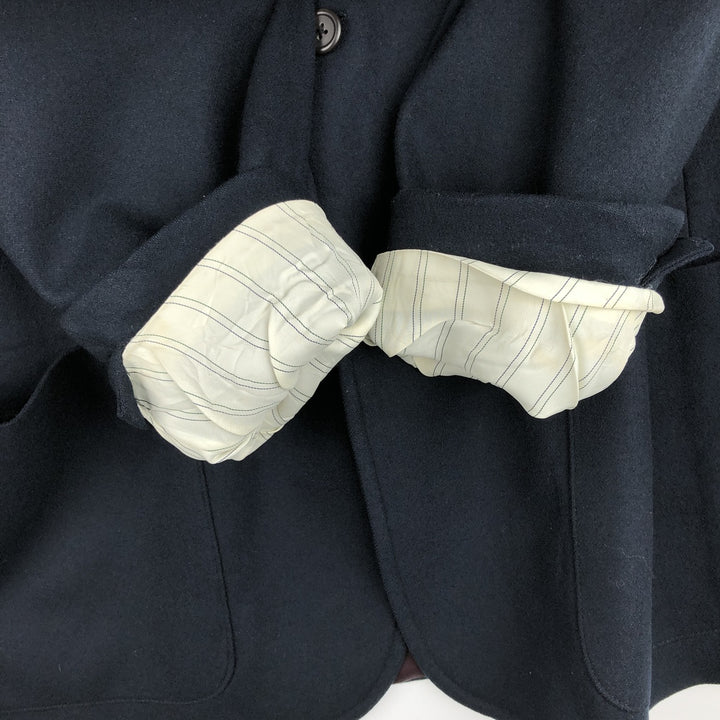 Ralph Lauren POLO by Ralph Lauren wool tailored jacket, men's size L (approx.) wool navy blue type Vintage Second Hand