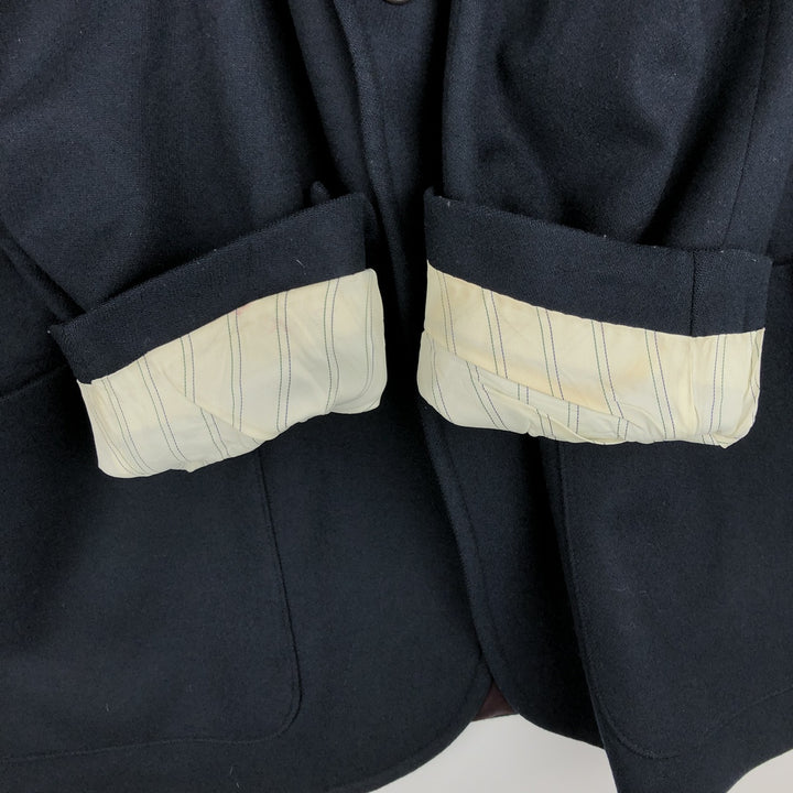 Ralph Lauren POLO by Ralph Lauren wool tailored jacket, men's size L (approx.) wool navy blue type Vintage Second Hand
