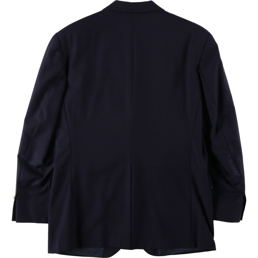 1990'S Ralph Lauren CHAPS navy blazer/tailored jacket, made in Canada, men's size M equivalent. wool navy blue type Vintage Second Hand