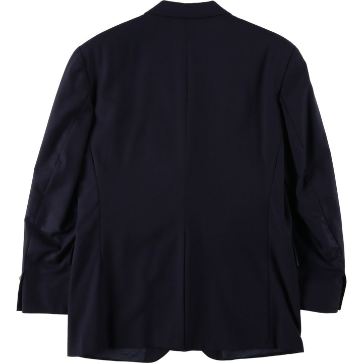 1990'S Ralph Lauren CHAPS navy blazer/tailored jacket, made in Canada, men's size M equivalent. wool navy blue type Vintage Second Hand