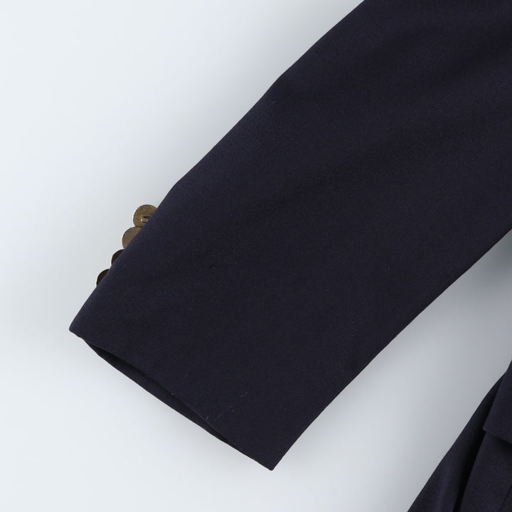1990'S Ralph Lauren CHAPS navy blazer/tailored jacket, made in Canada, men's size M equivalent. wool navy blue type Vintage Second Hand