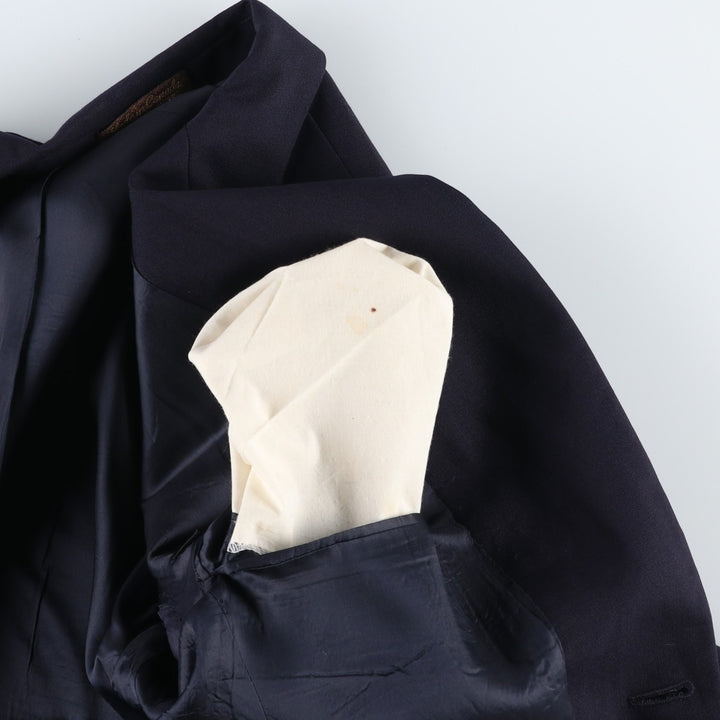 1990'S Ralph Lauren CHAPS navy blazer/tailored jacket, made in Canada, men's size M equivalent. wool navy blue type Vintage Second Hand
