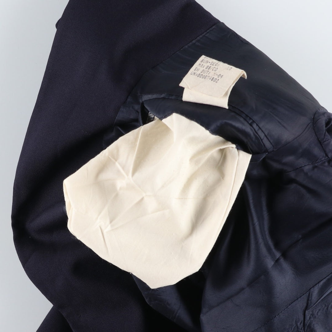 1990'S Ralph Lauren CHAPS navy blazer/tailored jacket, made in Canada, men's size M equivalent. wool navy blue type Vintage Second Hand