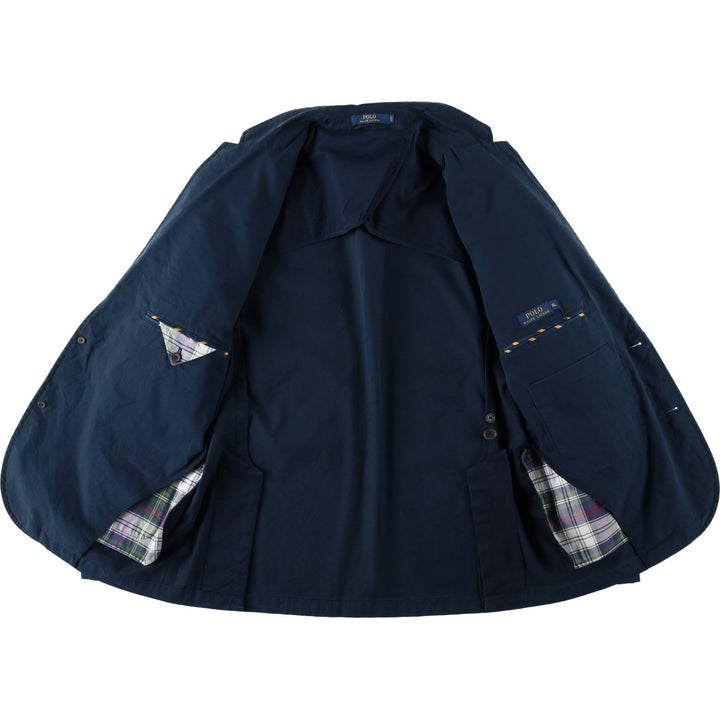 Ralph Lauren POLO RALPH LAUREN Easy Jacket Tailored Jacket Men's XL equivalent cotton navy blue type Vintage Second Hand