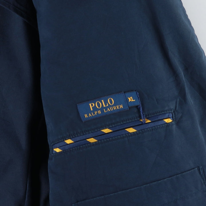 Ralph Lauren POLO RALPH LAUREN Easy Jacket Tailored Jacket Men's XL equivalent cotton navy blue type Vintage Second Hand