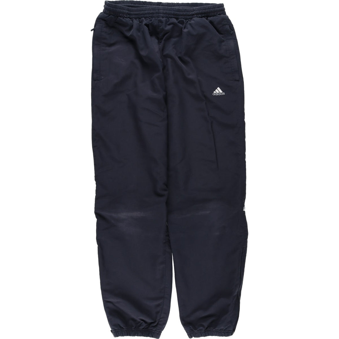 2000'S Adidas Warm-up Pants (Covered by the brand) - Men's Size L (approx.) polyester black type Vintage Second Hand