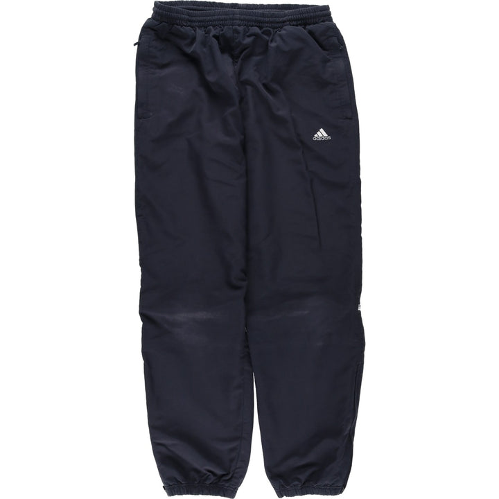 2000'S Adidas Warm-up Pants (Covered by the brand) - Men's Size L (approx.) polyester black type Vintage Second Hand