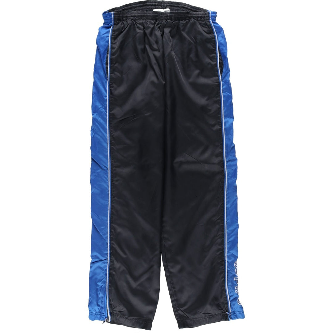 00'S Adidas nylon pants, rustling pants, men's size M Nylon black type Vintage Second Hand