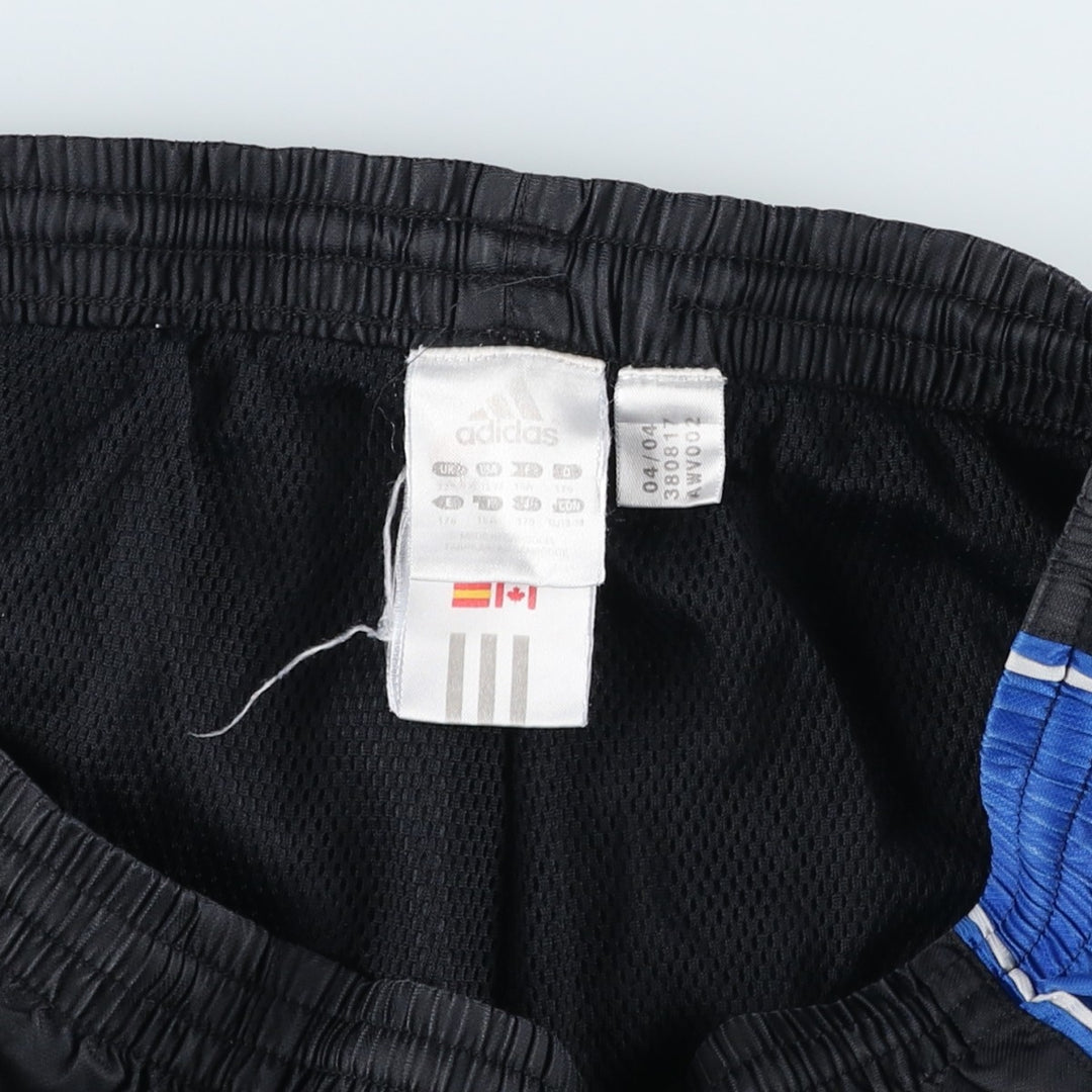 00'S Adidas nylon pants, rustling pants, men's size M Nylon black type Vintage Second Hand