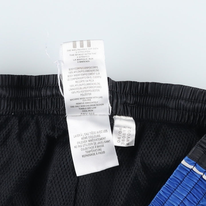 00'S Adidas nylon pants, rustling pants, men's size M Nylon black type Vintage Second Hand