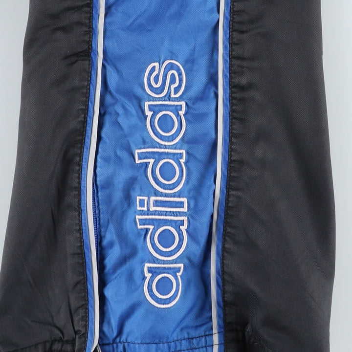 00'S Adidas nylon pants, rustling pants, men's size M Nylon black type Vintage Second Hand