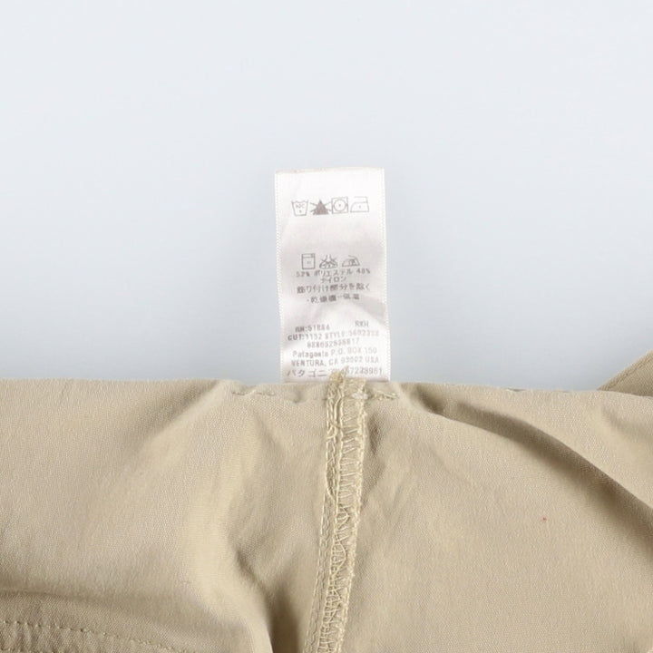 Patagonia 56023 Continental Pants Warm-up Pants (Men's size W34 equivalent) polyester Beige type Vintage Second Hand