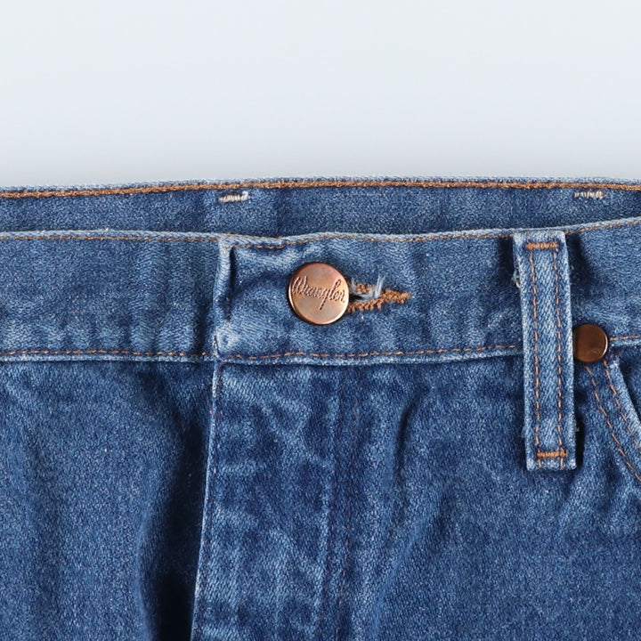 80s-90'S Wrangler Tapered Denim Pants, Made in USA, Men's Size W31 (approx.), Vintage cotton blue type Vintage Second Hand