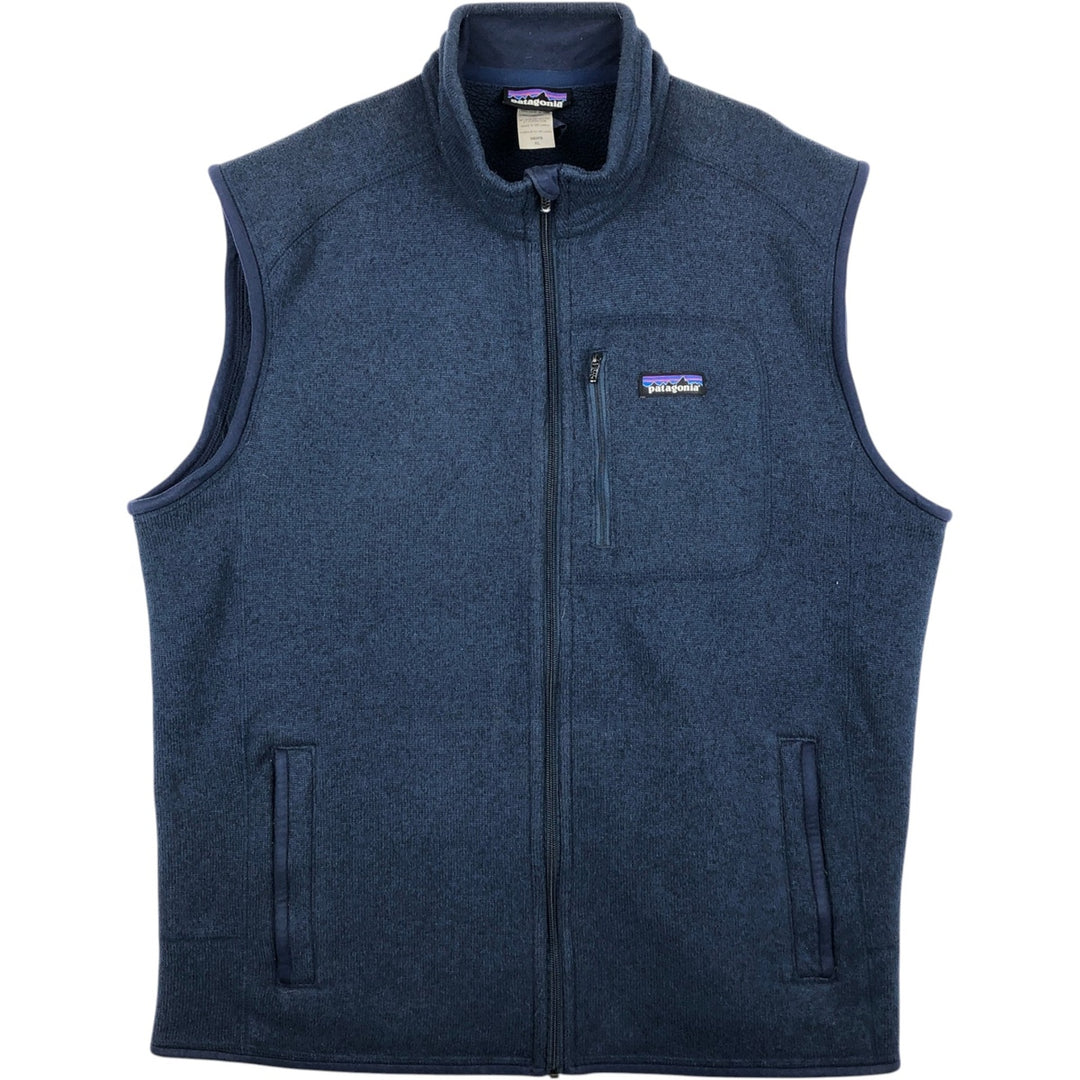 Patagonia Better Sweater Vest 25880FA14 Fleece Vest, Men's XL polyester navy blue type Vintage Second Hand