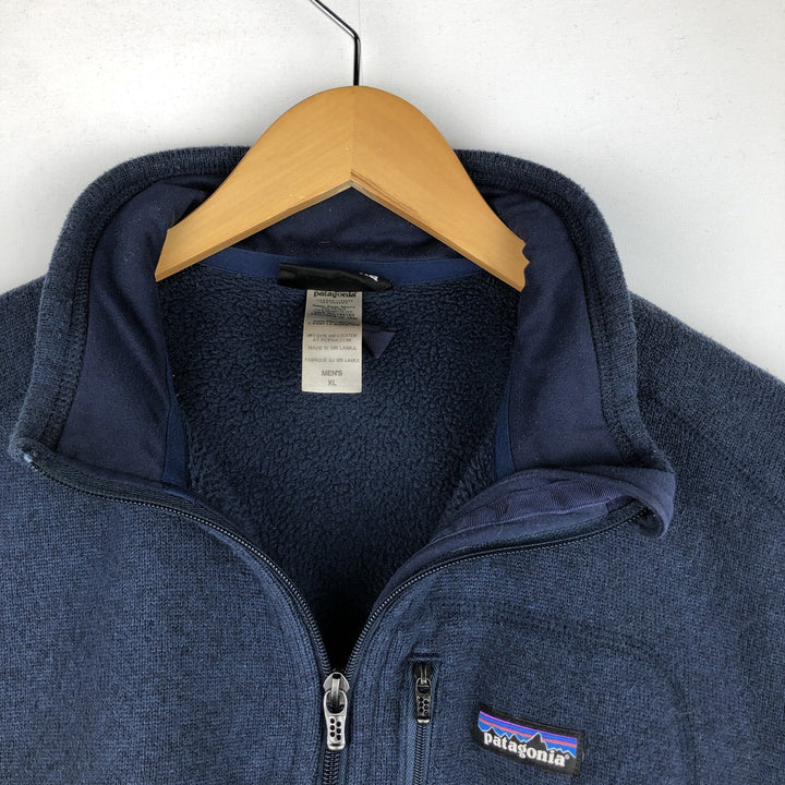 Patagonia Better Sweater Vest 25880FA14 Fleece Vest, Men's XL polyester navy blue type Vintage Second Hand