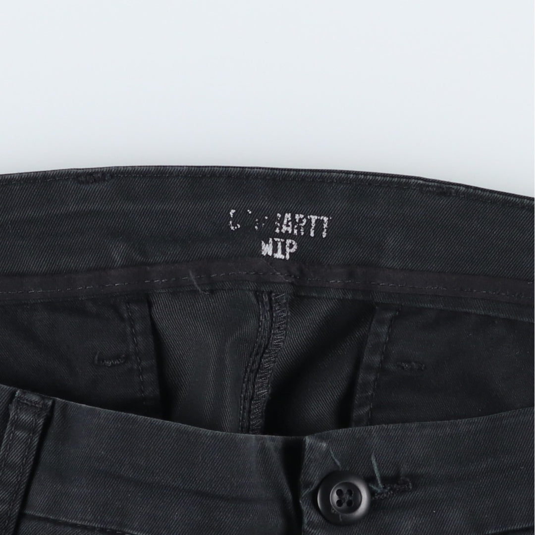 Carhartt WORK IN PROGRESS SID PANT Work Pants, Men's W39 equivalent. cotton black type Vintage Second Hand