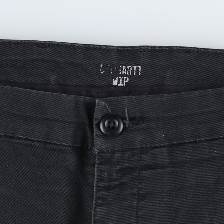Carhartt WORK IN PROGRESS SID PANT Work Pants, Men's W39 equivalent. cotton black type Vintage Second Hand