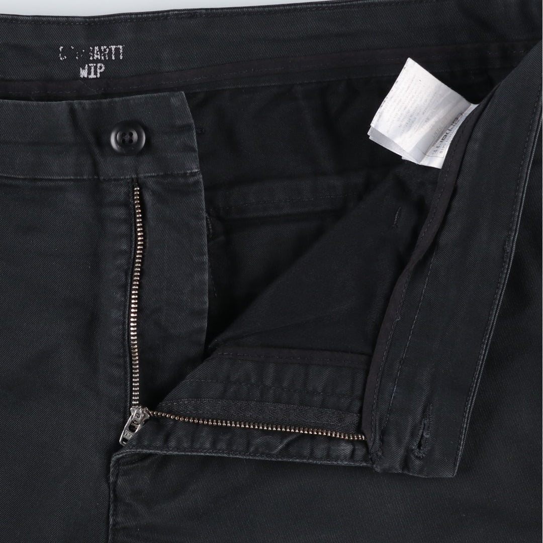 Carhartt WORK IN PROGRESS SID PANT Work Pants, Men's W39 equivalent. cotton black type Vintage Second Hand