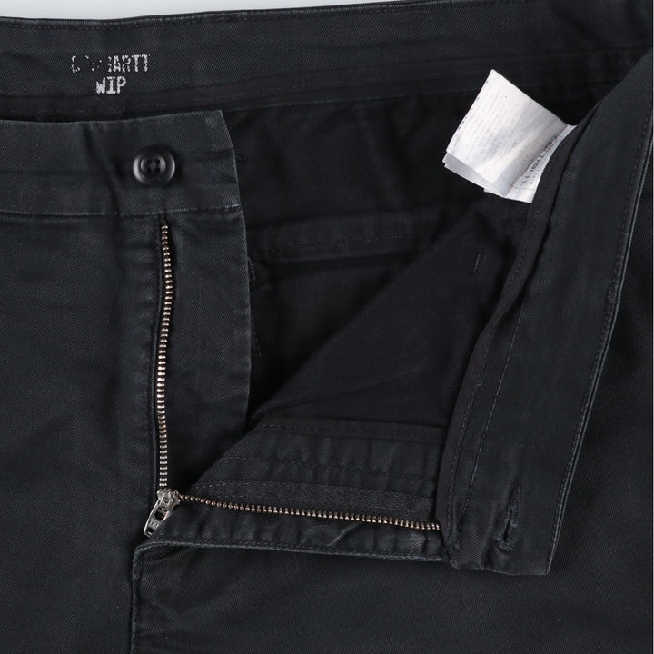Carhartt WORK IN PROGRESS SID PANT Work Pants, Men's W39 equivalent. cotton black type Vintage Second Hand