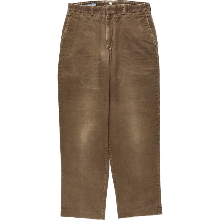 ~2000'S Lands' End corduroy pants, men's size W31 (approx.) cotton Khaki type brown Vintage Second Hand