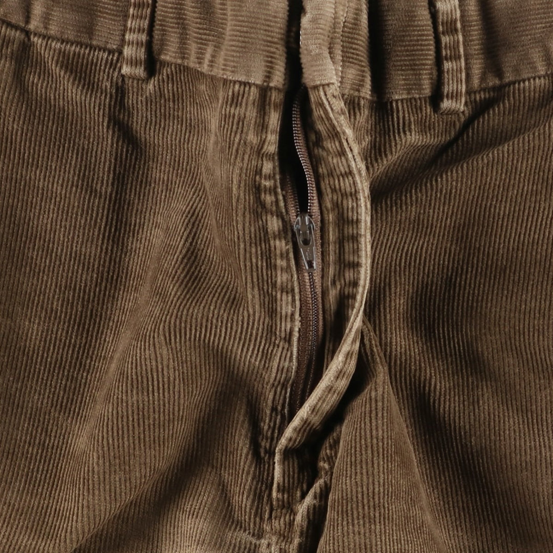 ~2000'S Lands' End corduroy pants, men's size W31 (approx.) cotton Khaki type brown Vintage Second Hand