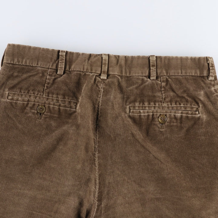 ~2000'S Lands' End corduroy pants, men's size W31 (approx.) cotton Khaki type brown Vintage Second Hand
