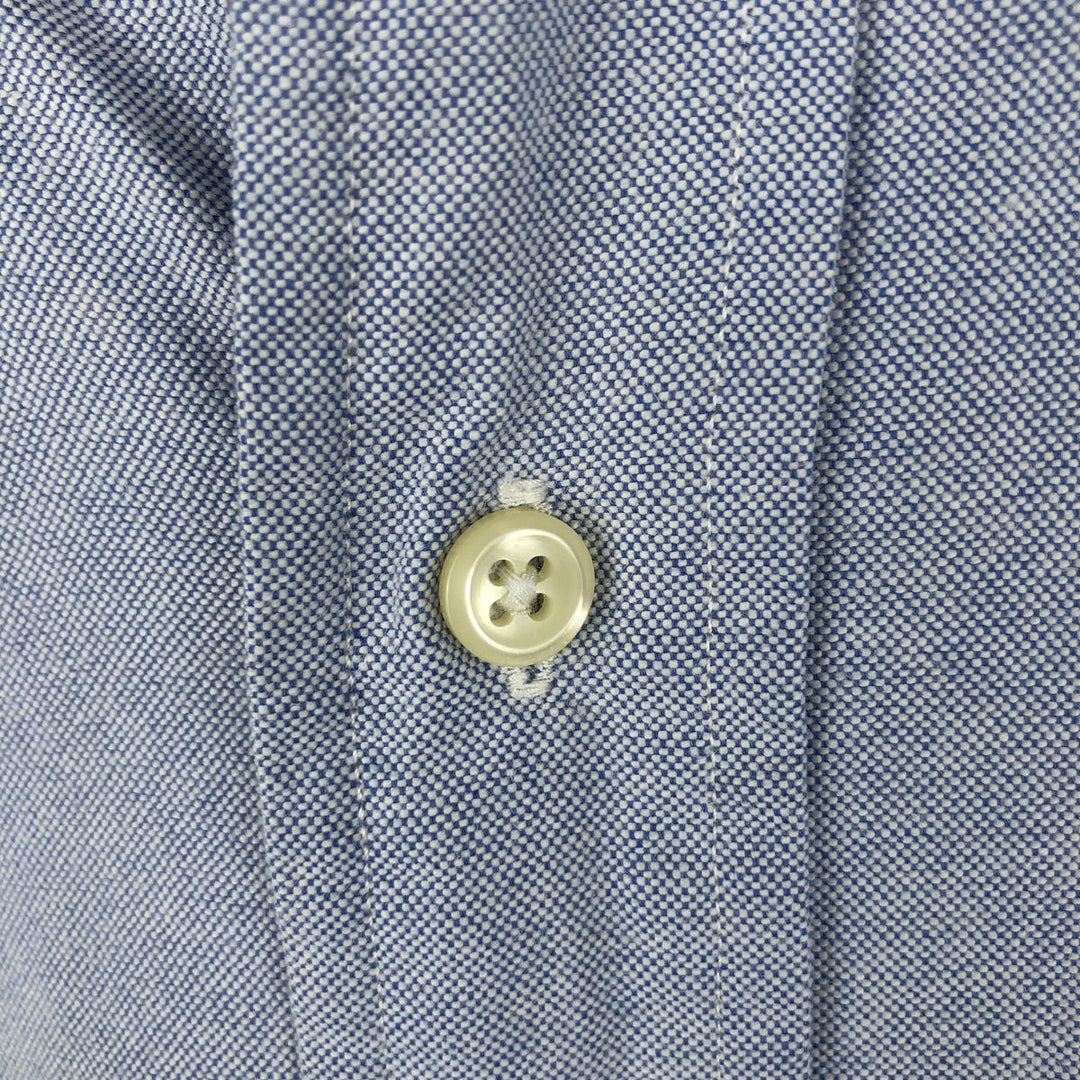 Ralph Lauren YARMOUTH long sleeve button down shirt, men's XL size cotton Blue type light blue Vintage Second Hand
