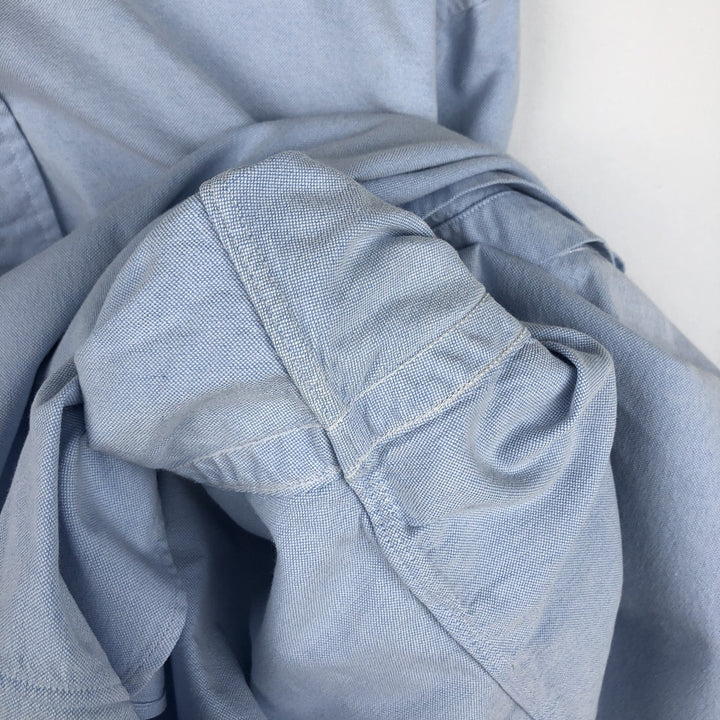 Ralph Lauren Classic Fit Long Sleeve Button Down Shirt, Men's Size L cotton Blue type light blue Vintage Second Hand
