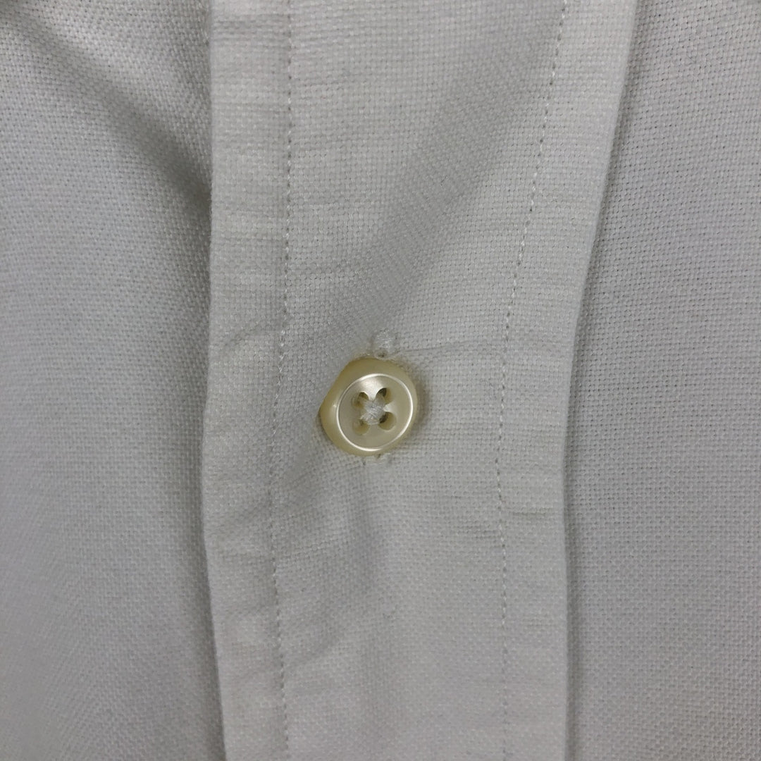 Ralph Lauren YARMOUTH long sleeve button down shirt, men's size L cotton white type Vintage Second Hand