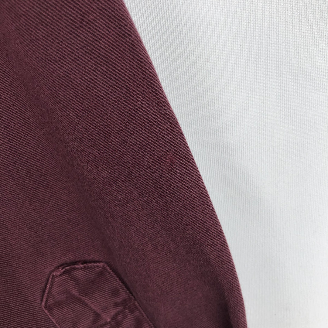 Ralph Lauren long sleeve button down shirt, men's size L cotton wine-red Vintage Second Hand