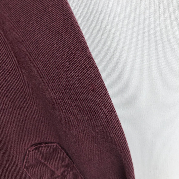 Ralph Lauren long sleeve button down shirt, men's size L cotton wine-red Vintage Second Hand