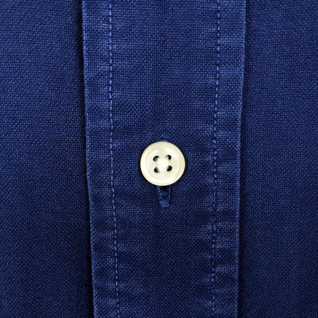 Ralph Lauren Classic Fit Long Sleeve Button Down Shirt, Men's Size L cotton blue type Vintage Second Hand