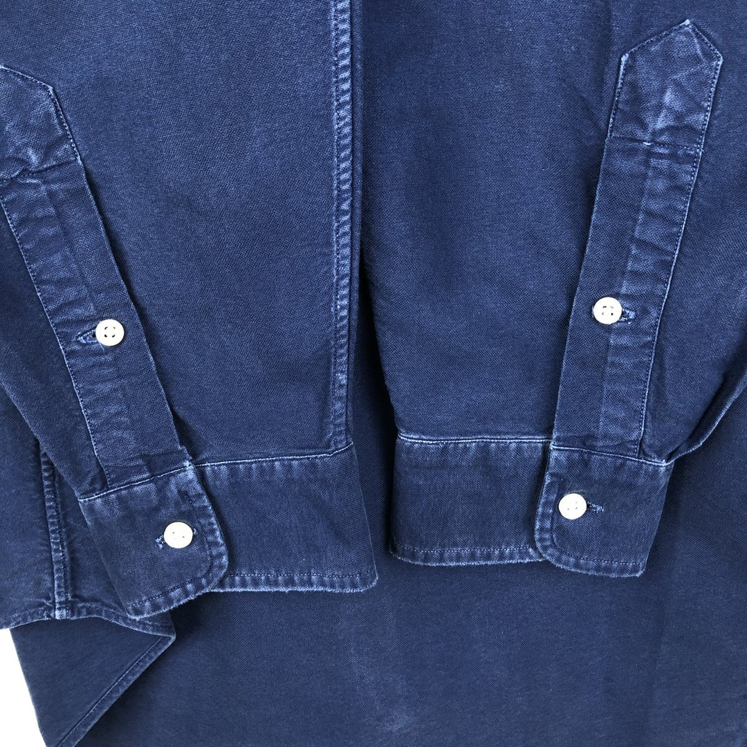Ralph Lauren Classic Fit Long Sleeve Button Down Shirt, Men's Size L cotton blue type Vintage Second Hand