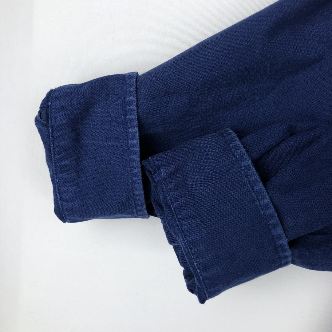 Ralph Lauren Classic Fit Long Sleeve Button Down Shirt, Men's Size L cotton blue type Vintage Second Hand