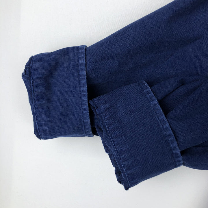Ralph Lauren Classic Fit Long Sleeve Button Down Shirt, Men's Size L cotton blue type Vintage Second Hand