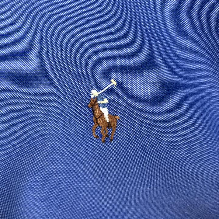 Ralph Lauren YARMOUTH long sleeve button down shirt, men's size L cotton blue type Vintage Second Hand