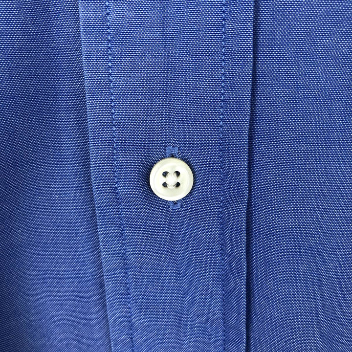 Ralph Lauren YARMOUTH long sleeve button down shirt, men's size L cotton blue type Vintage Second Hand