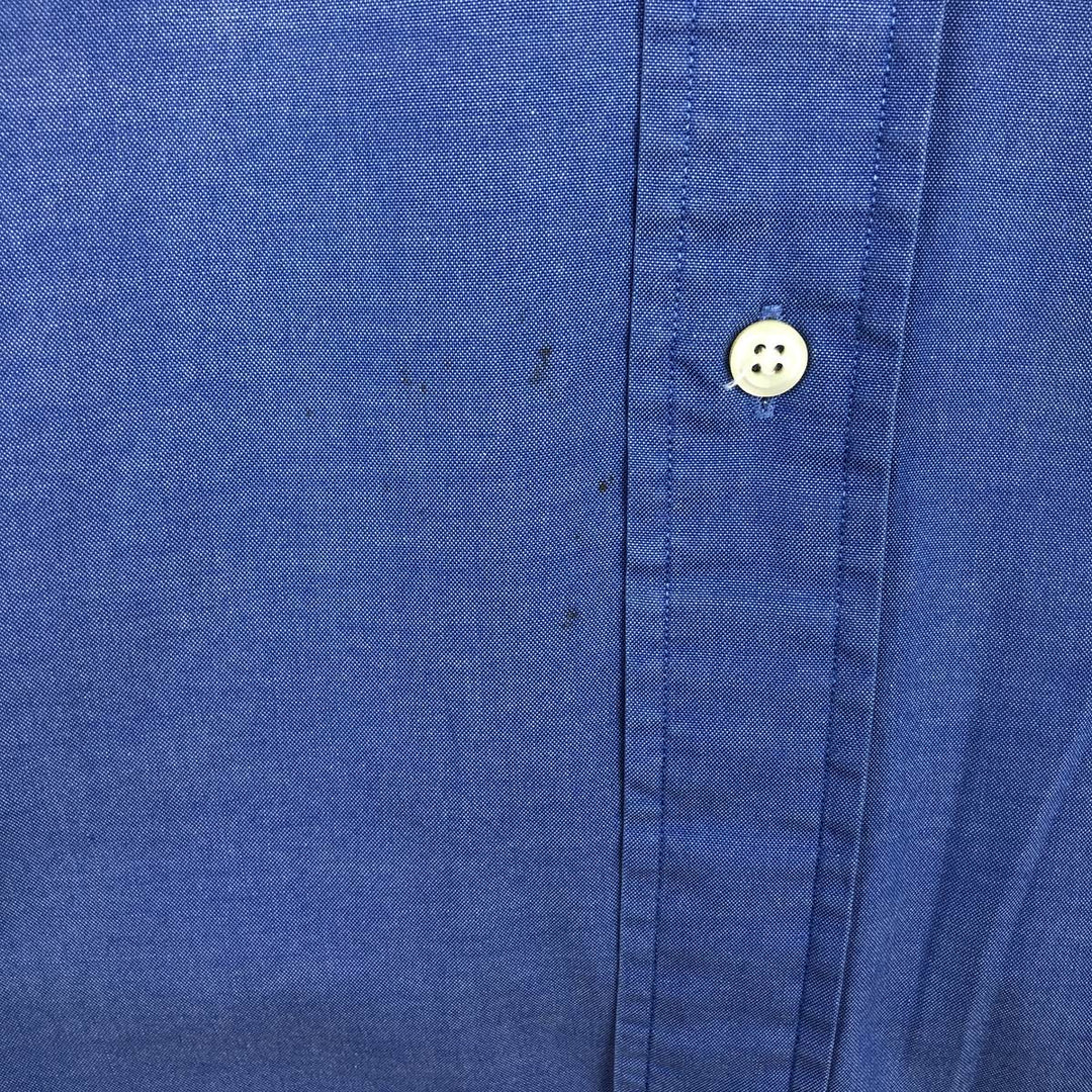 Ralph Lauren YARMOUTH long sleeve button down shirt, men's size L cotton blue type Vintage Second Hand