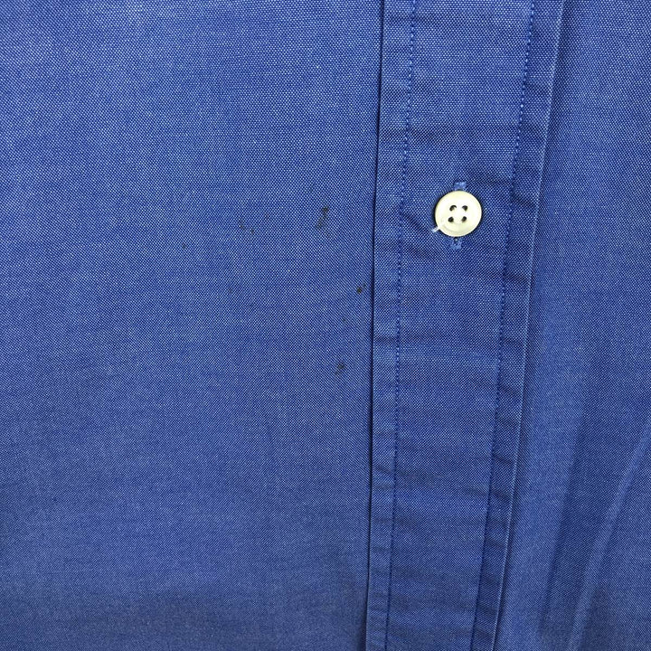 Ralph Lauren YARMOUTH long sleeve button down shirt, men's size L cotton blue type Vintage Second Hand