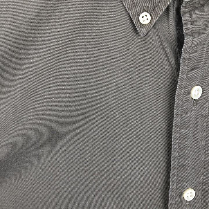 Ralph Lauren BLAKE long sleeve button down shirt, men's size L cotton gray type Vintage Second Hand