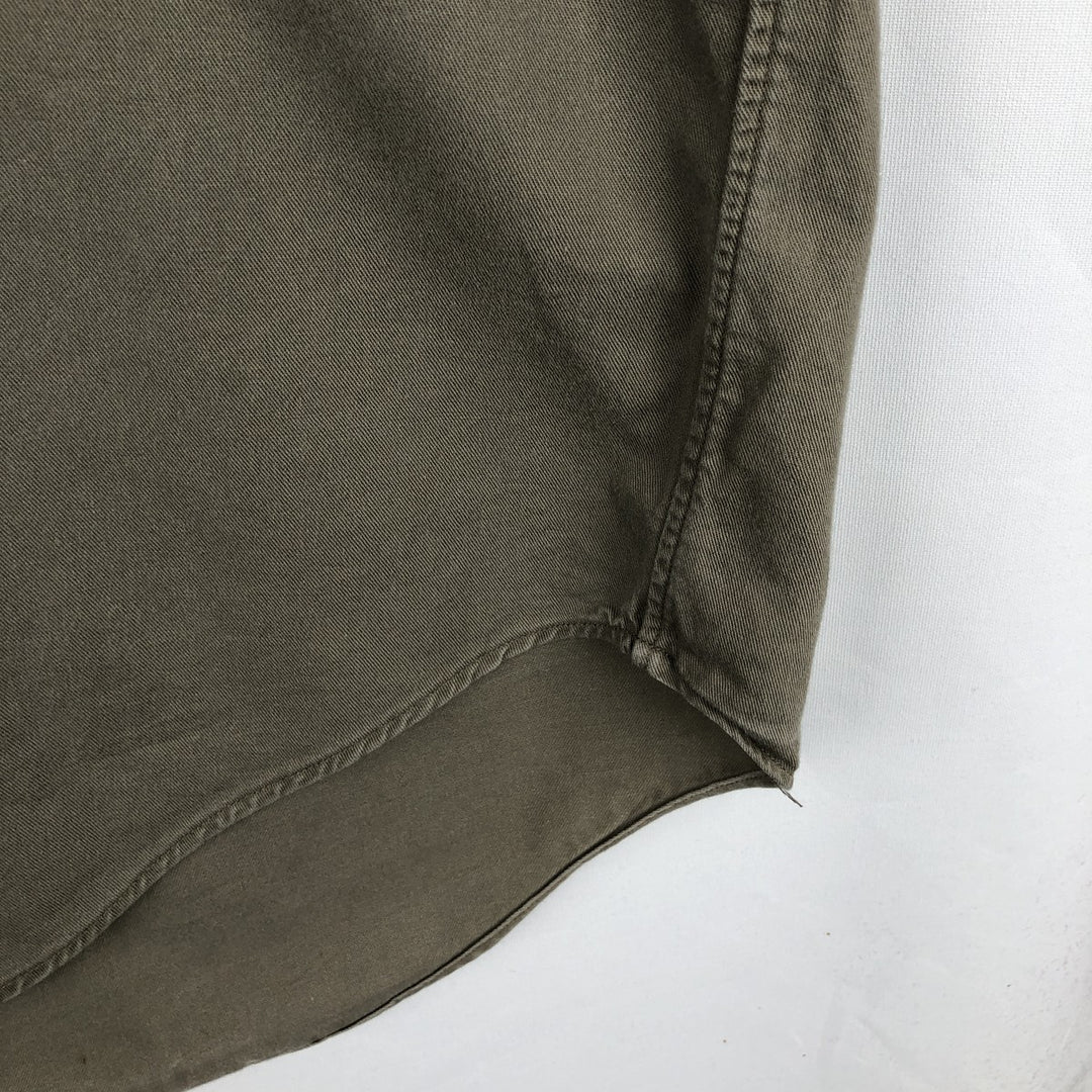 Ralph Lauren BLAKE long sleeve button down shirt, men's size L cotton gray type Vintage Second Hand