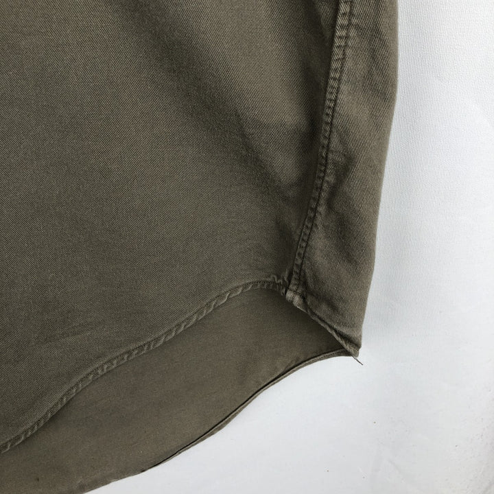 Ralph Lauren BLAKE long sleeve button down shirt, men's size L cotton gray type Vintage Second Hand