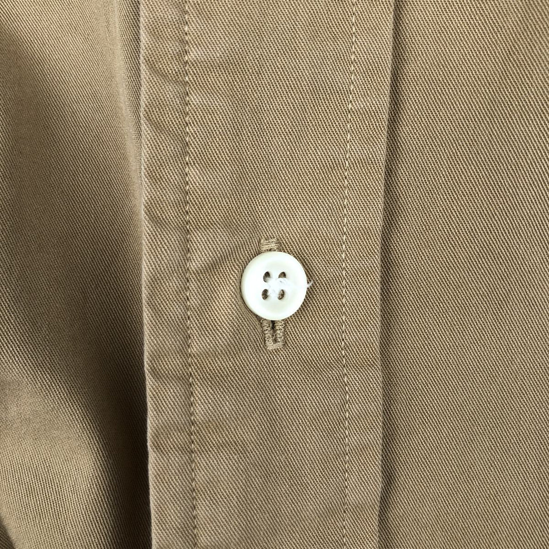 Ralph Lauren Classic Fit Long Sleeve Button Down Shirt Men's XL cotton Beige type Vintage Second Hand